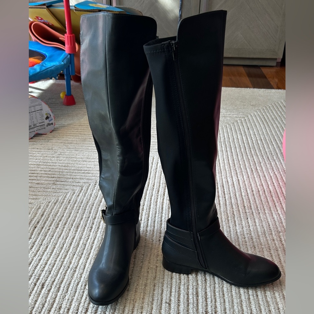 Call it spring Black Riding Boots